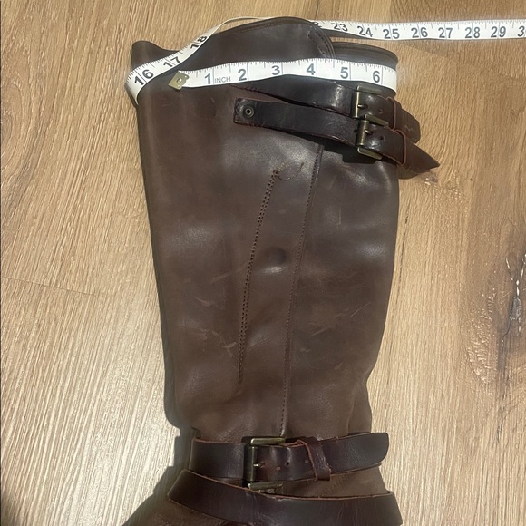 FREEBIRD by Steven Clive Tall Leather Brown Brown, Distressed Buckle, Size 8 - Picture 16 of 16